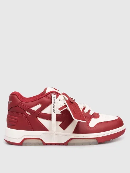 Шкіряні кросівки Out Of Office Off-white червоні