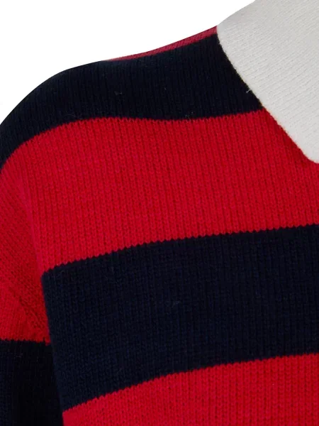 Polo Aspesi cu dungi roșu