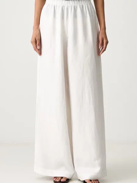 Anine Bing ROSLYN pantaloni wide leg cu vâscoză pentru femei