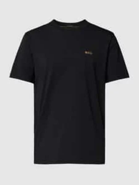 T-shirt z nadrukiem z logo Boss Green czarna