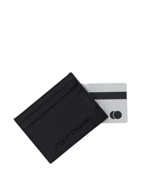Portofel Armani Exchange cu autograf negru