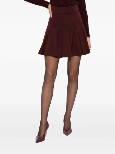 Mały spódnica plisowana Max Mara czerwona