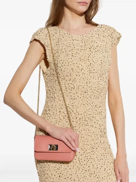 Geanta crossbody Furla din piele roz