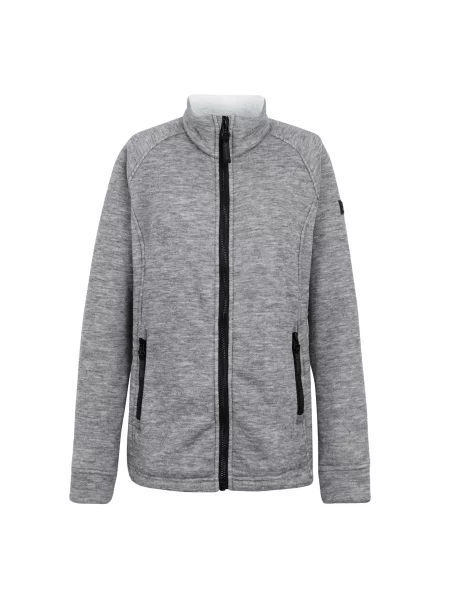 Bluza Polarowa Emilde Z Pełnym Zamkiem Błyskawicznym biała