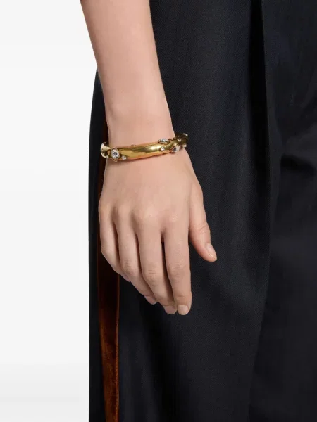 Brăţară Dries Van Noten de cristal auriu