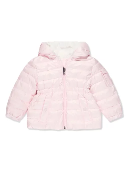 Пухено яке Moncler Enfant розово