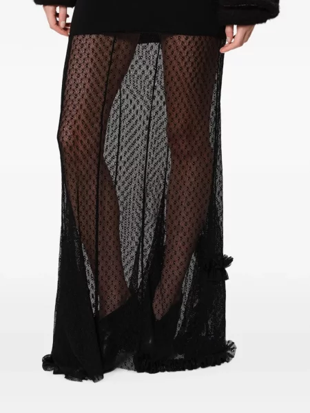 Fusta maxi Isabel Marant în linie A negru