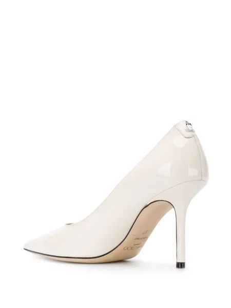 Czółenka Jimmy Choo skórzana biała