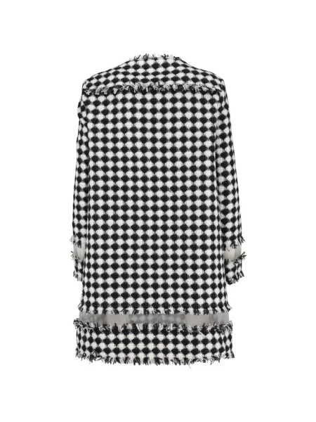 Palton Msgm din tweed negru