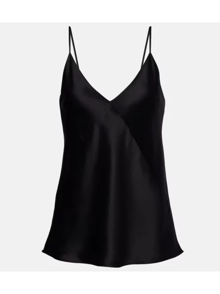 Копринен потник Max Mara черно