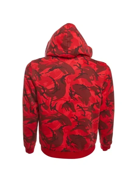 Камуфлажно обратим яке A Bathing Ape® с принт червено