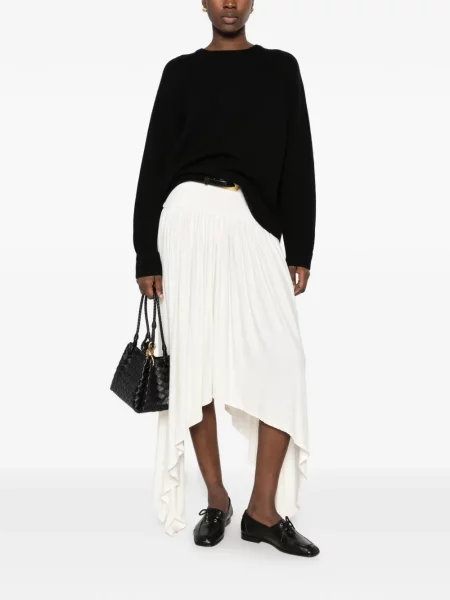 Pulover Loro Piana cu decolteu rotund negru