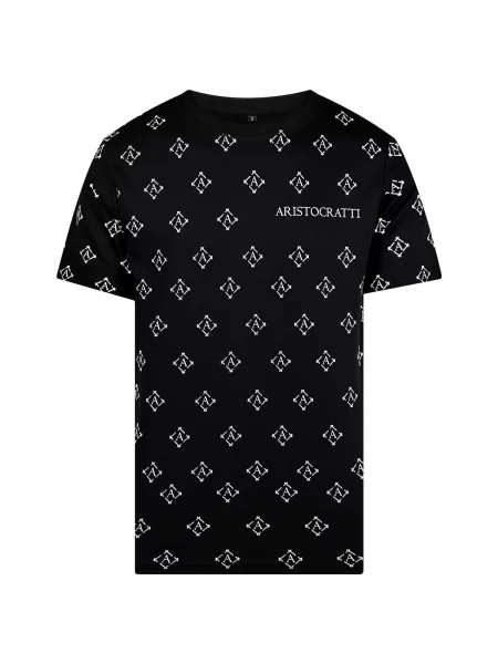ARISTOCRATTI Tricou ÈCLAT – Premium Signature Cotton T-Shirt' negru