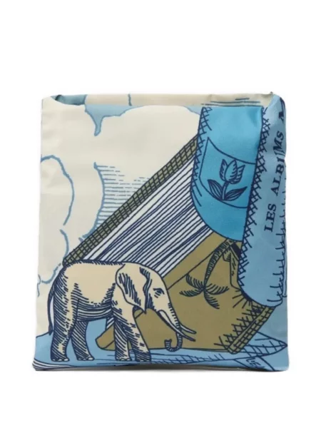 Pliabil geantă shopper Inoui Editions cu imagine albastru