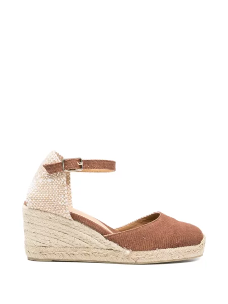 Cropp espadrile Castaner cu bretele maro