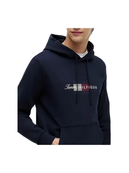 Tommy Hilfiger Hanorac Script Flag Bleumarin albastru