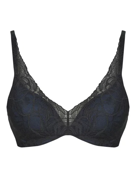 Bodi Triumph s čipko črna