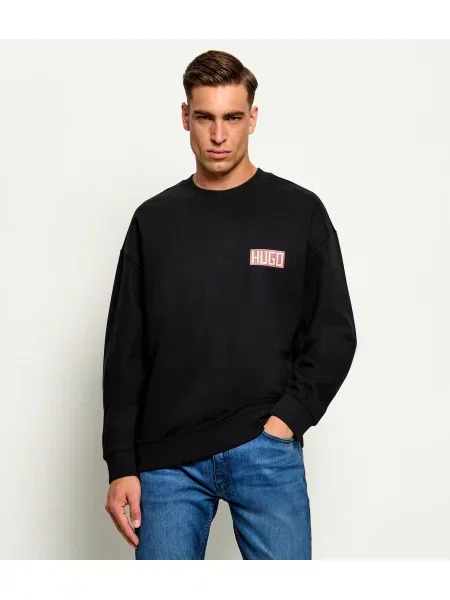 HUGO Hanorac Durec | Relaxed fit negru