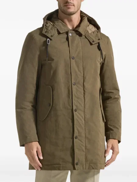 Palton Seventy cu glugă verde