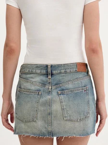 Tommy Jeans spódnica jeansowa niebieska