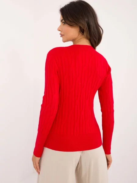 Sweter Wool Fashion Italia czerwony