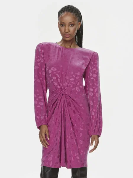 HUGO rochie mini drept roz