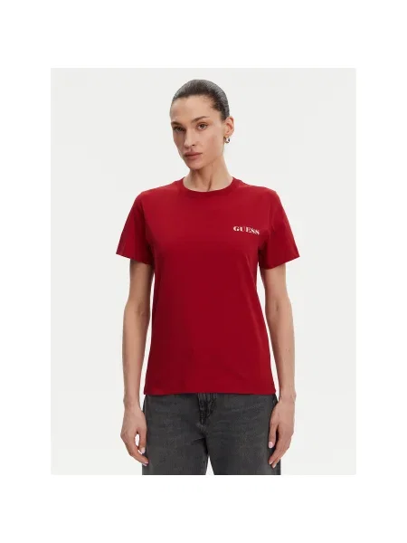 Guess Póló Regular Fit piros
