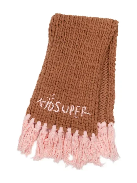 Fular Kidsuper tricotate chunky maro