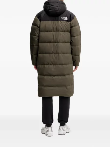 Płaszcz The North Face z kapturem zielony
