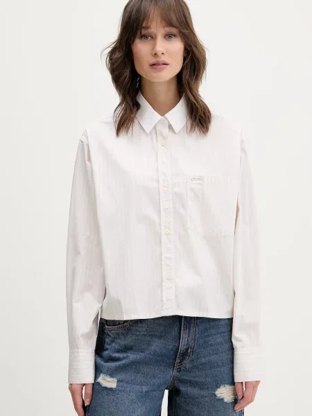 Guess Jeans cămașă din bej