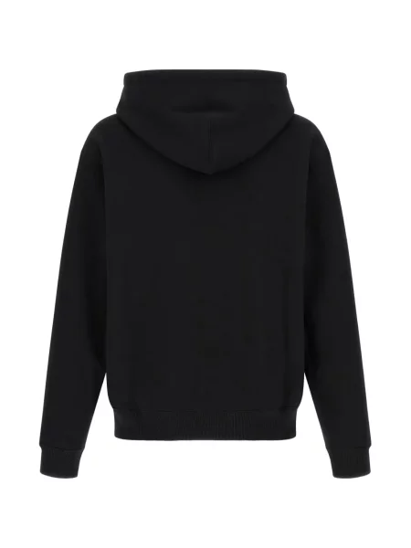 Hanorac cu glugă Jil Sander cu imagine cu cordon negru