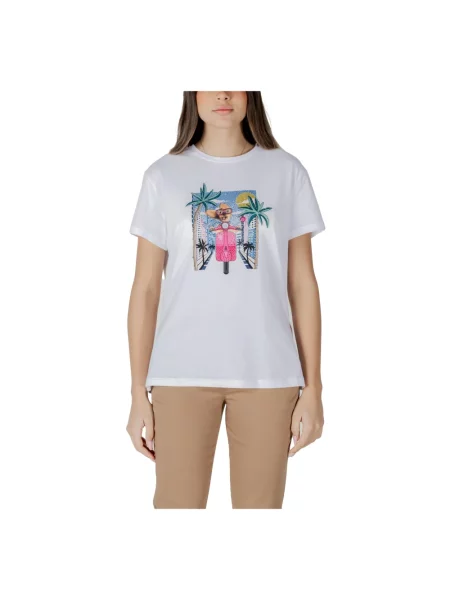 Koszulka Liu Jo z nadrukiem biała