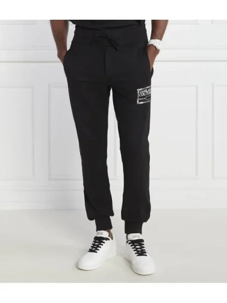 Versace Jeans Couture Pantaloni de trening | Oversize fit negru