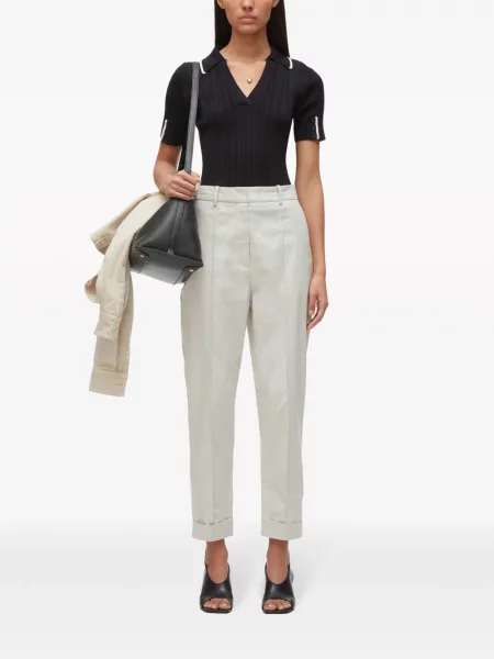 Kūginis kelnės 3.1 Phillip Lim apkarpytas pilka