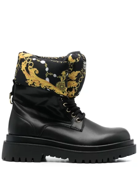Botine Versace Jeans Couture cu imagine negru