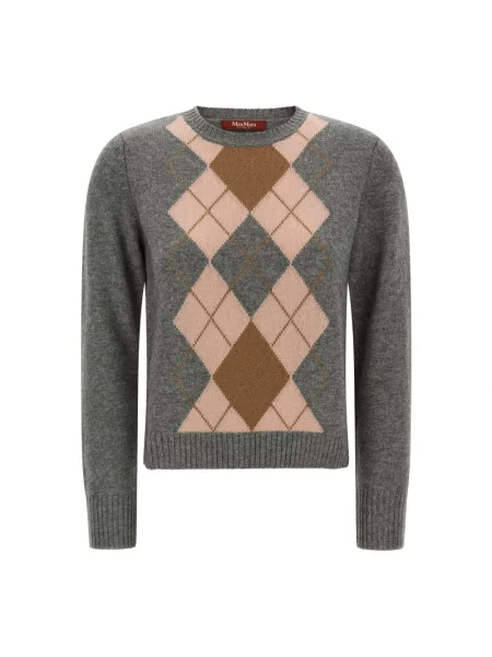 Sweter Max Mara Studio wełniany szary