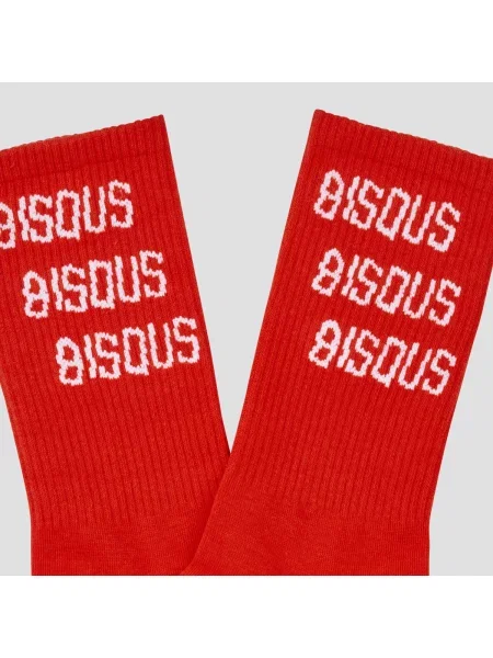 Čarape Bisous Skateboards crvena