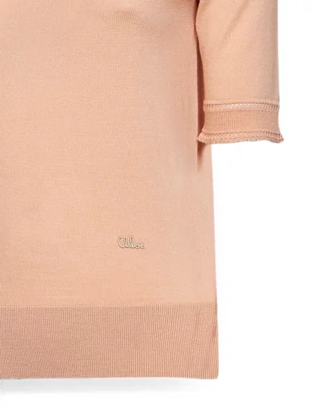 Scurt pulover Chloé roz