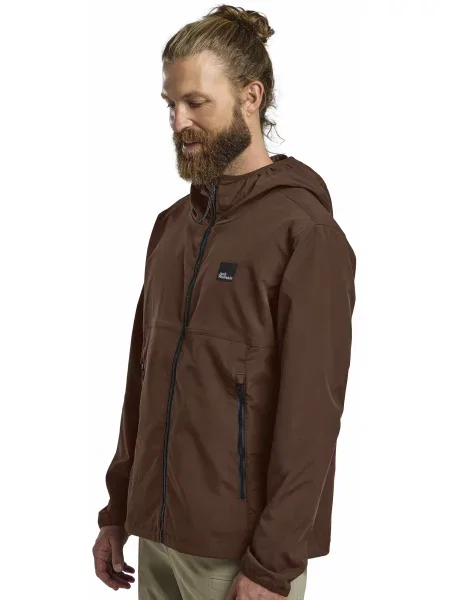 Ветровка Jack Wolfskin коричневая