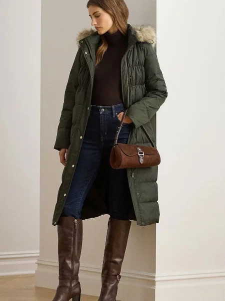 Lauren Ralph Lauren kurtka puchowa przejściowa zielony