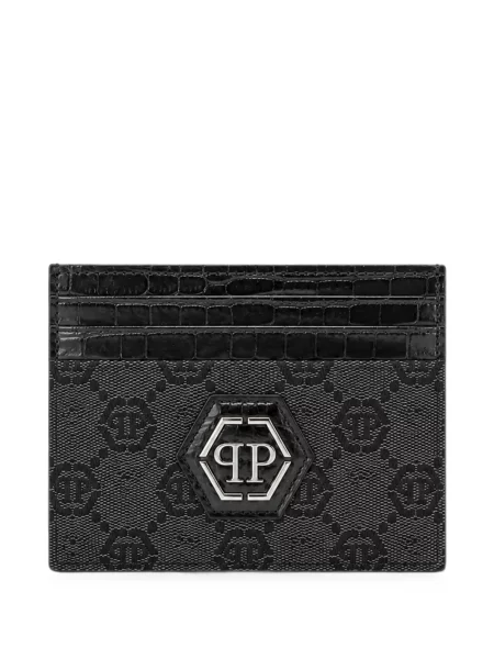 Portofel Philipp Plein din jacard negru