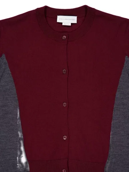 Cardigan Stella Mccartney de lână roșu