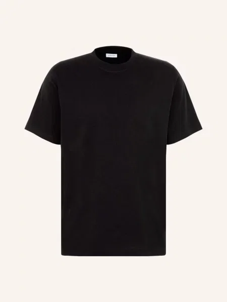 Seidensticker T-Shirt O Kroju Regular Fit schwarz czarna