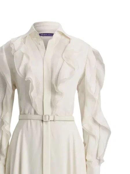 Rochie tip cămașă Ralph Lauren Collection cu volane de costum