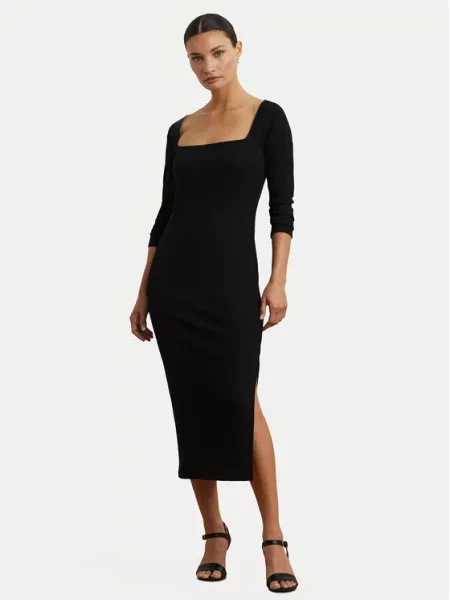 LAUREN RALPH LAUREN Sukienka dzianinowa czarny