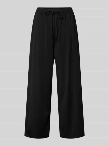 Spodnie garniturowe w kroju regular fit z elastycznym pasem model MODICO' Weekend Max Mara czarne
