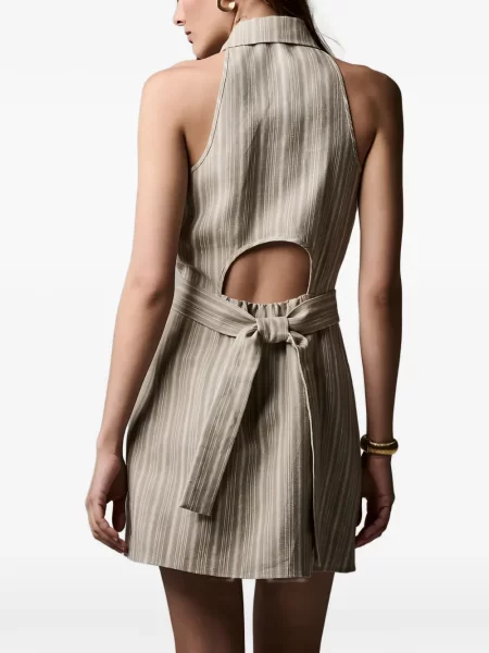 Rochie Hevron cu gât halter