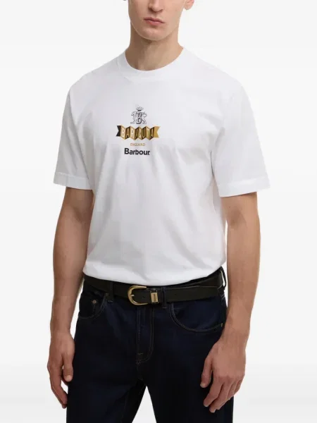 Tricou Barbour alb