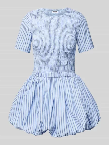 Sukienka koktajlowa z marszczonymi detalami model ‘Eleonor’ Amy Lynn niebieska