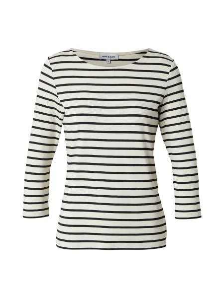 MORE & MORE Tricou negru / murdar alb